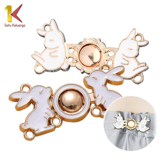 1K Pengait Jeans Motif Karakter P607 Button Adjustable Kait Pengecil Celana Kancing Jeans