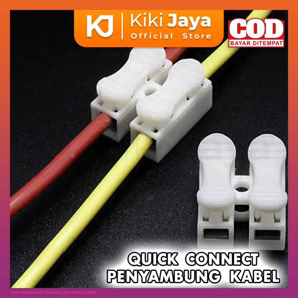 Jual [KIKI] Quick Connect - Penyambung 2 Kabel - Terminal Connector