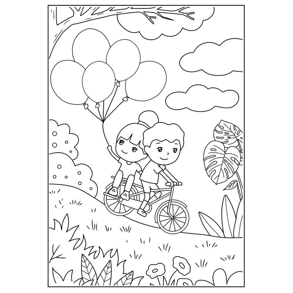 Jual Kertas Gambar Mewarnai Tema CARTOON Ukuran A4 | Shopee Indonesia
