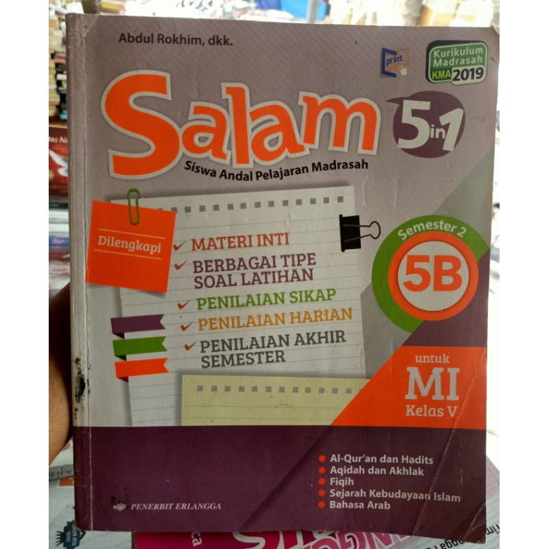 Jual Salam In Siswa Andal Pelajaran Madrasah Kelas B Buku Second Kondisi Sangat Layak