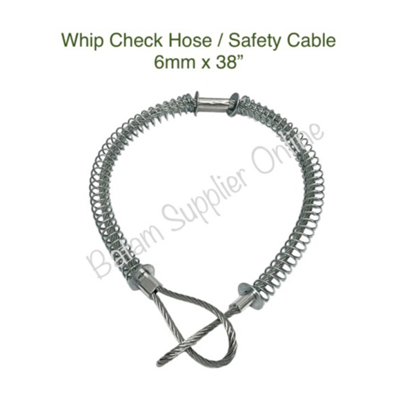 Jual Whip Check Hose Safety Cable 6mm x 38 Inch Hose Arrestor - 471 ...