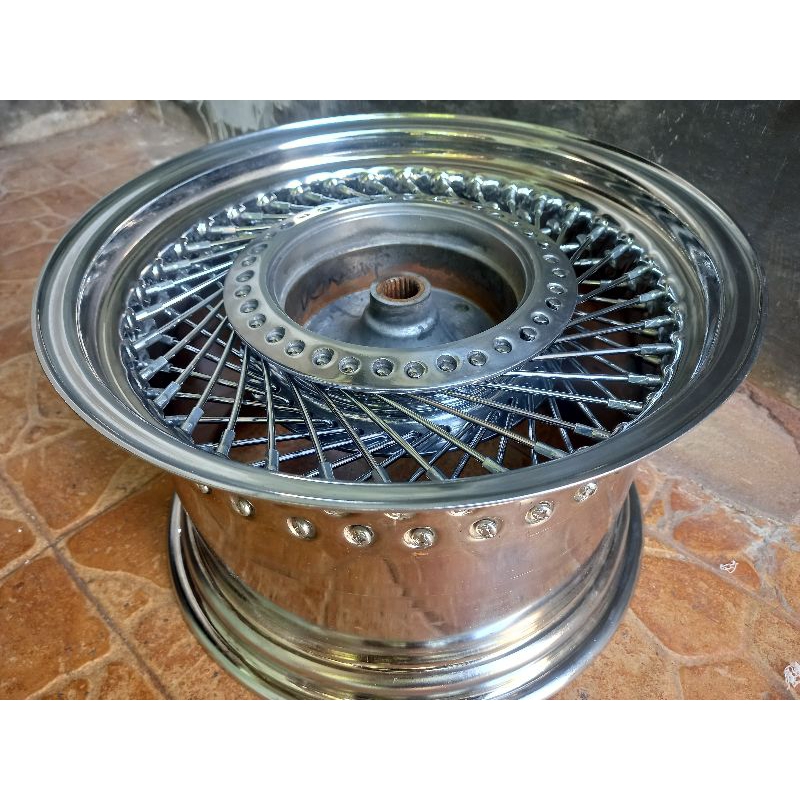 Jual velg belakang matic lowrider ring 14 lebar 8inch | Shopee Indonesia