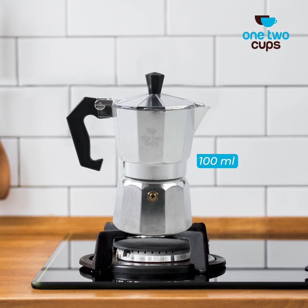 Jual One Two Cups Espresso Coffee Maker Moka Pot Teko Stovetop Filter ...