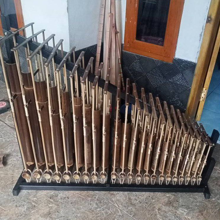 Jual Angklung Bambu Hitam Ukuran Besar Nada Shopee Indonesia