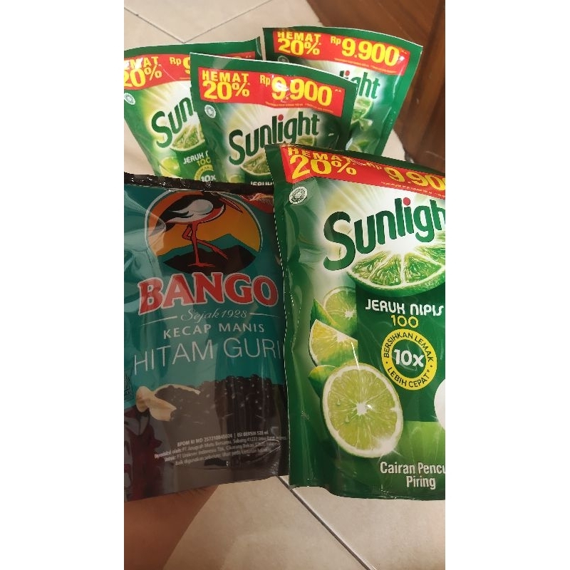 Jual PAKET 1 KECAP BANGO + 4 SUNLIGHT | Shopee Indonesia