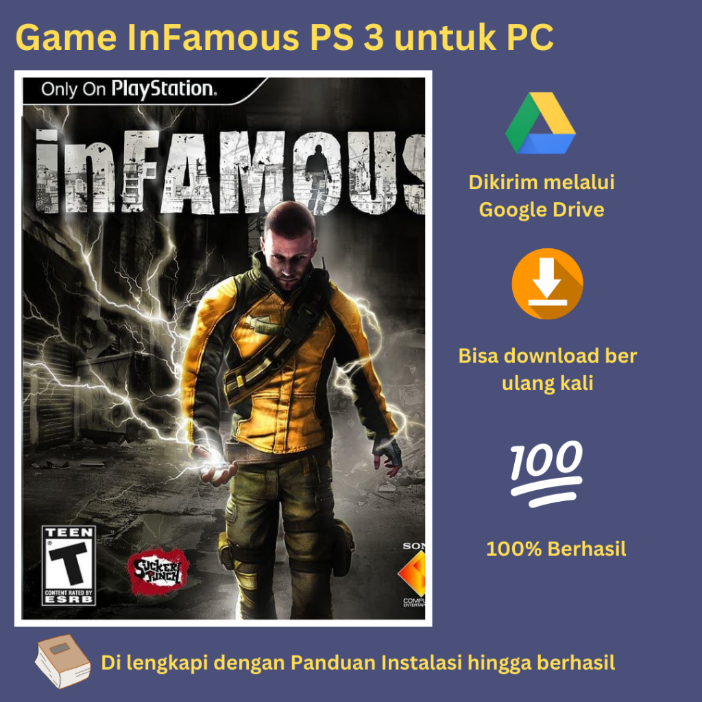 Jual Game InFamous PS3 untuk PC + Emulator RPCS3 Tutorial Instalasi