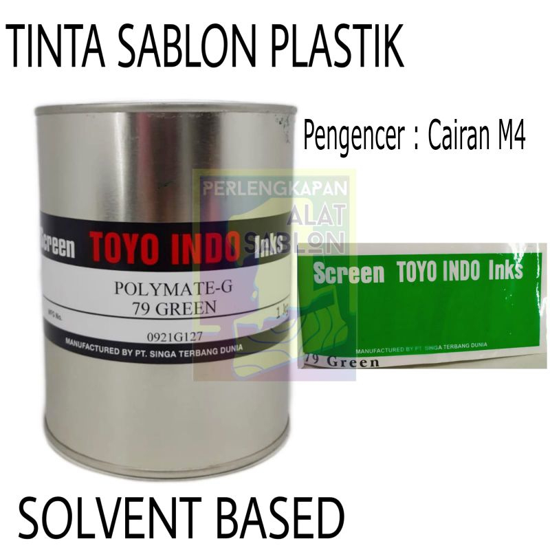 Jual TINTA SABLON TOYO POLYMATE KANTONG PLASTIK G 79 GREEN 1KG | Shopee ...