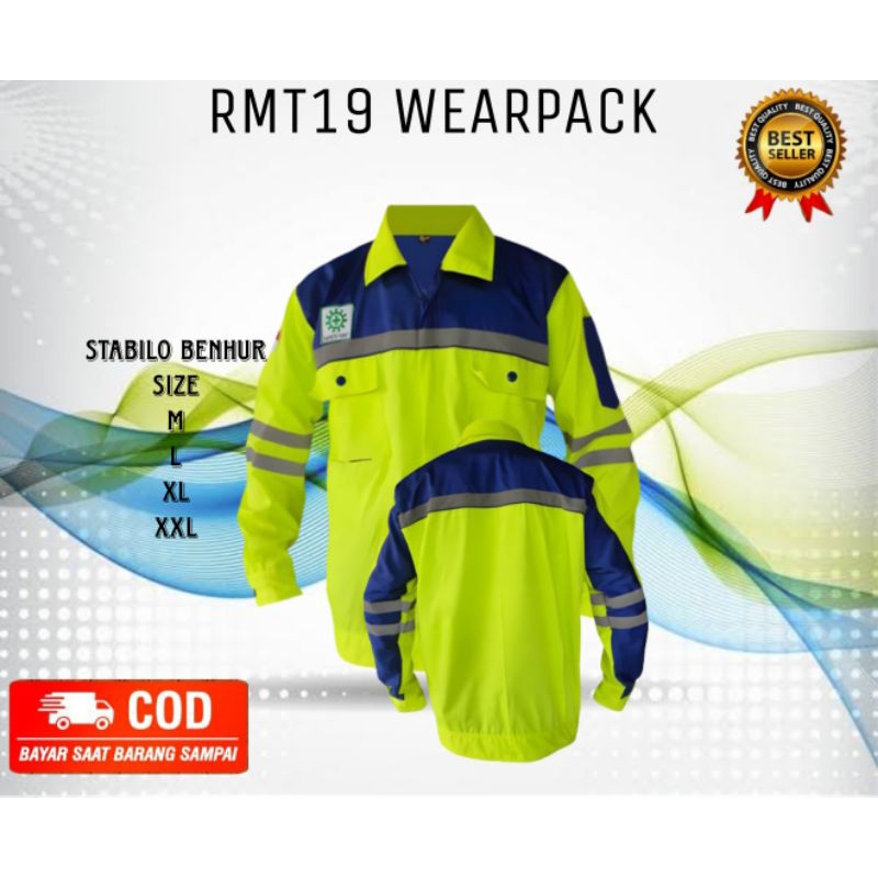 Jual BAJU WEARPACK SAFETY K3 ATASAN KUNING STABILO KOMBINASI BENHUR ...