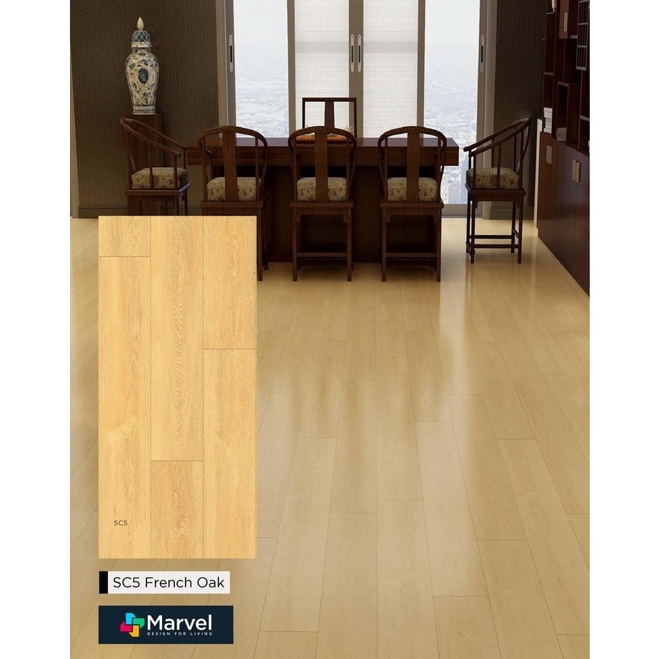 Jual Flooring Vinyl Plank Marvel Space Wood Vinyl Lantai Lembaran