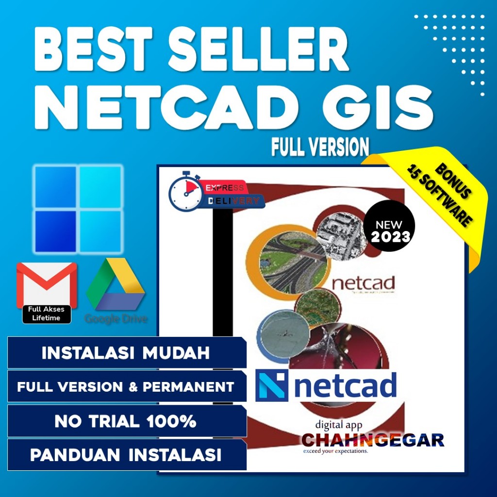 Jual NetCAD GIS 2023 Full Version + Modul Software Data Geografis ...