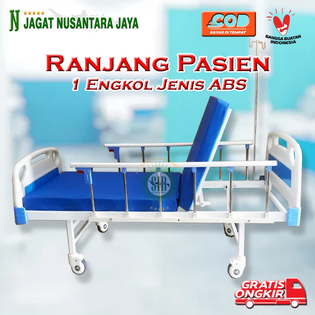 Jual Bed Pasien ABS 1 Crank - Ranjang Pasien ABS 1 Engkol - Tempat ...