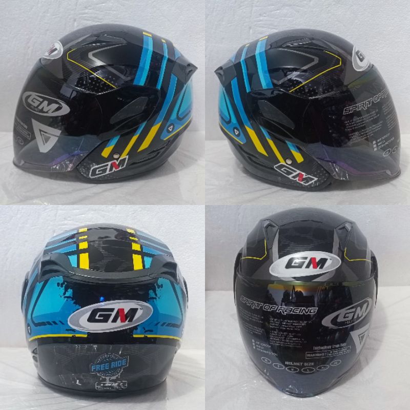 Jual Helm GM FIGHTER Motif VENDER Black Red Doff Shopee Indonesia