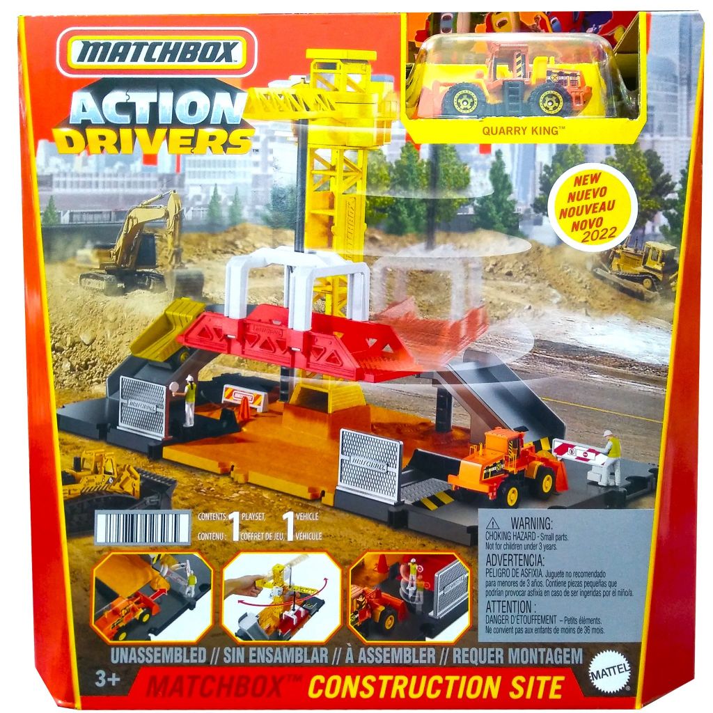 Jual MATCHBOX CONSTRUCTION SITE KONSTRUKSI ACTION DRIVERS DIECAST TRUK ...