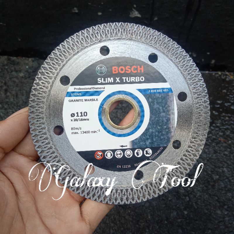 Jual mata pisau Gerinda bosch 4 inch potong granit keramik marmer Diamond turbo Slim X 110mm