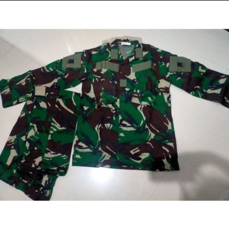Jual BAJU PDL PANCA PRIMA SAKU MIRING JATAH TNI TERBARU / BAJU PDL TNI ...