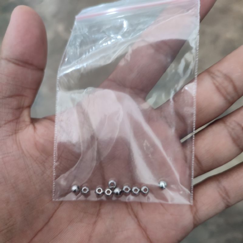 Jual METAL BLEAD SOLID DAN HOLLOW 8PCS 3MM 4MM | Shopee Indonesia