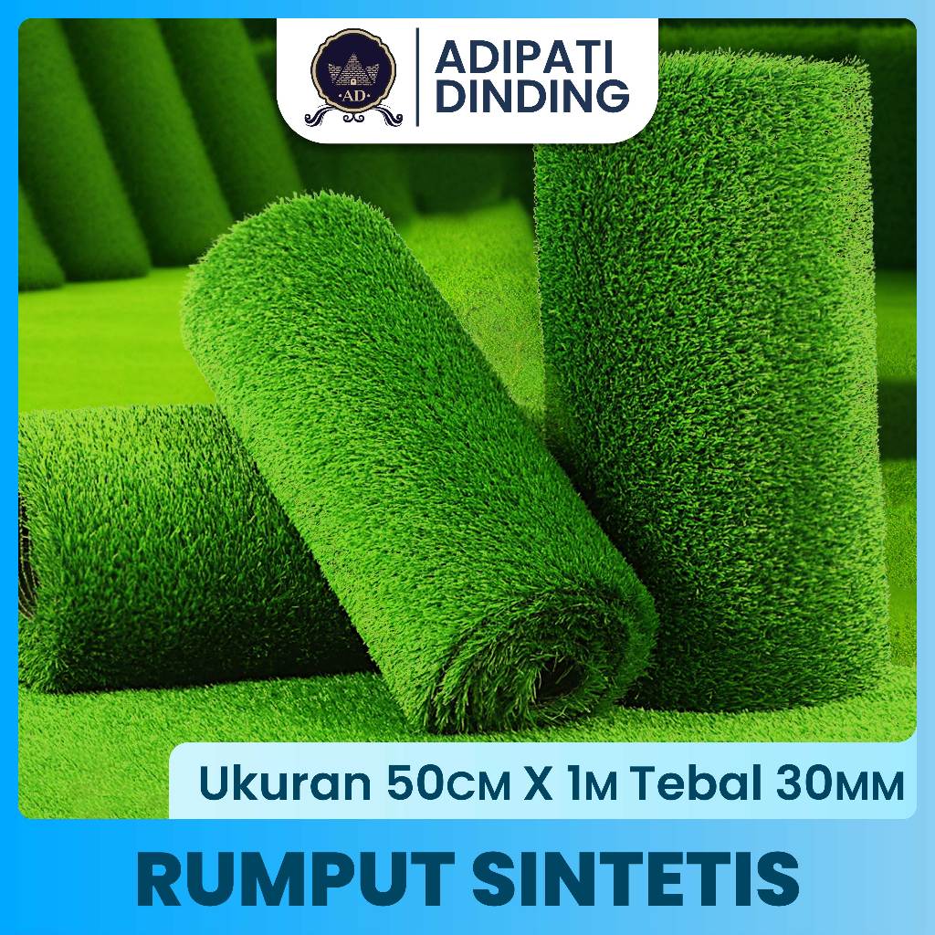 Jual Rumput Sintetis Ukuran 50cm X 100cm Tebal 30mm Tipe Swiss Premium