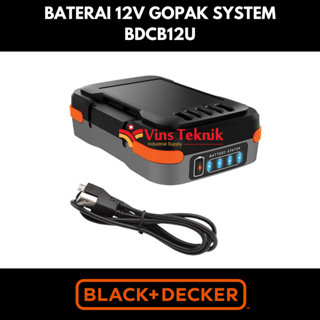 Black+Decker Bcb001K Gopak Cordless Battery + Usb Charging Cable :  : Electronics