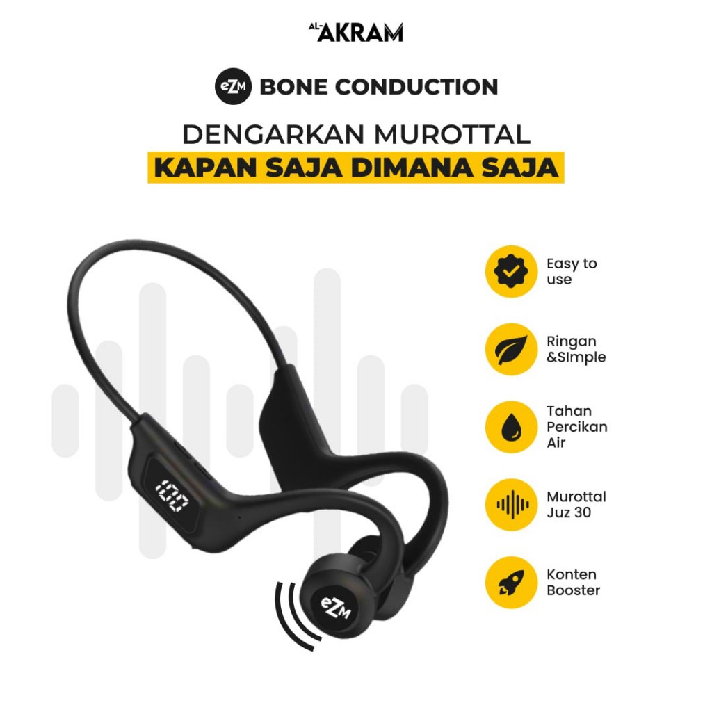 Jual EZM MUROTTAL EARPHONE EAZY MUROTTAL QURAN 30 JUZ AL AKRAM ORIGINAL ...