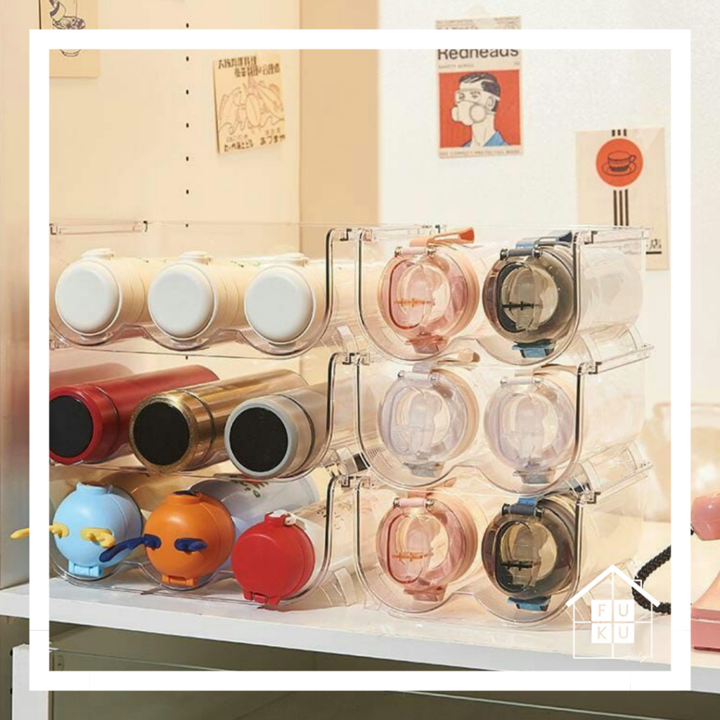 Jual FUKUDAILY.ID - Tempat Tumblr Bottle Organizer Tempat penyimpanan ...