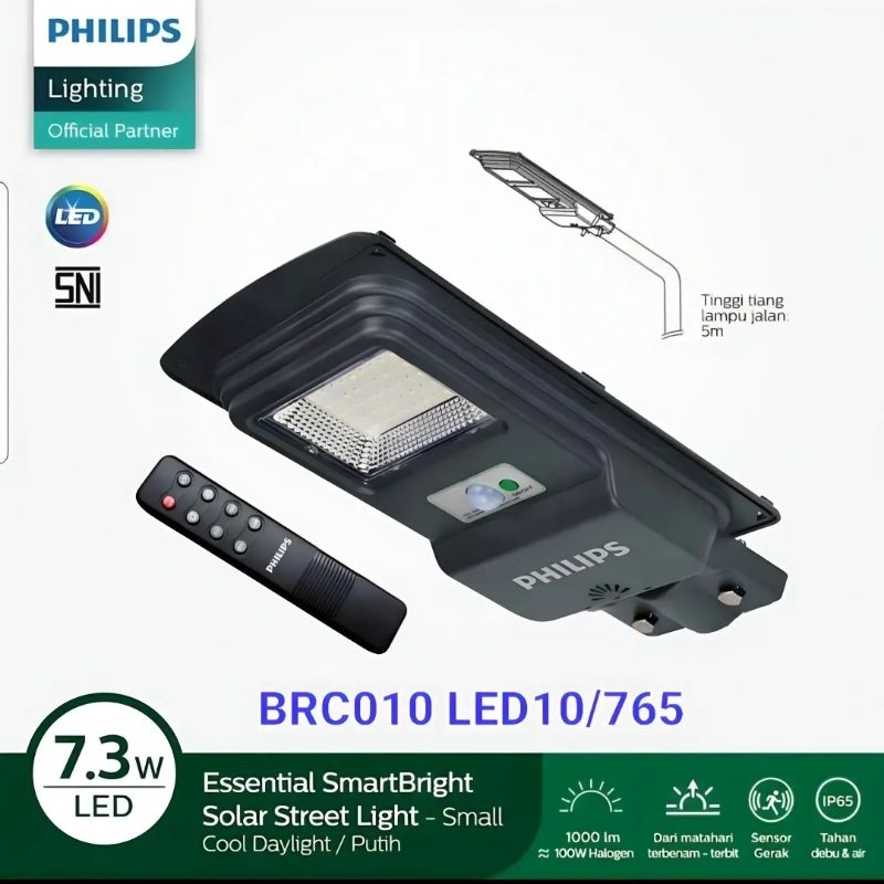 Jual Philips Essential SmartBright Solar Streetlight BRC010 LED10/765 ...