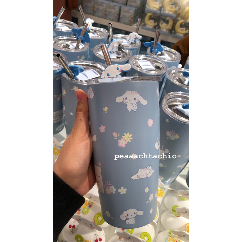 Jual MINISO X SANRIO stainless steel water tumbler with straw 580ml