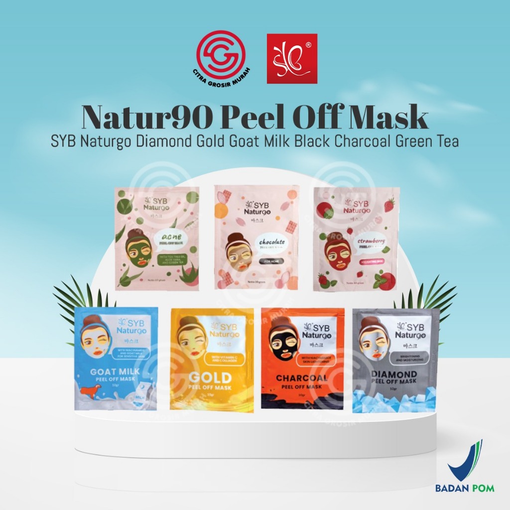 Jual SYB Natur90 Peel Off Mask | SYB Naturgo Diamond Gold Goat Milk ...