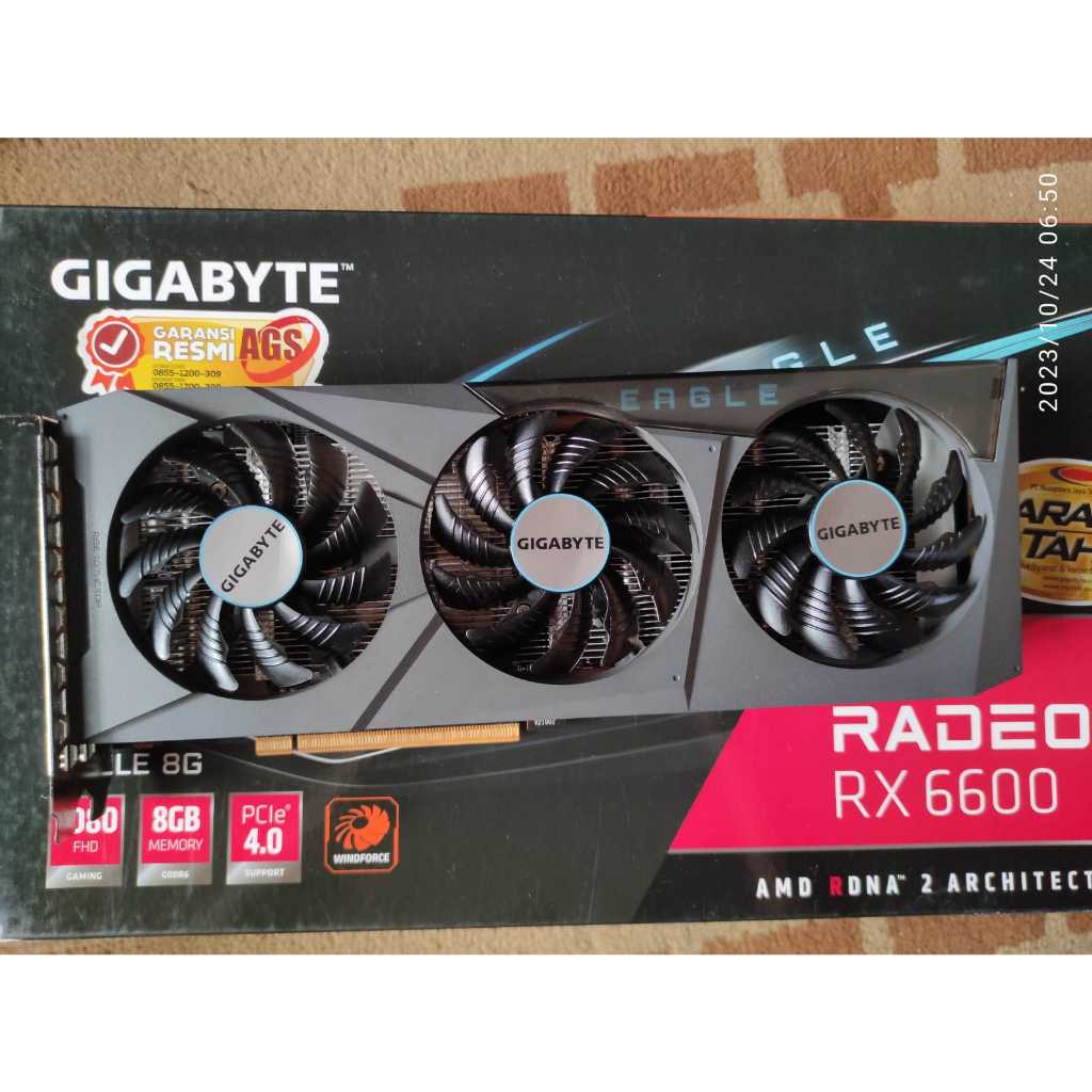 Jual Gigabyte RX 6600 Eagle 8GB DDR6 | Shopee Indonesia