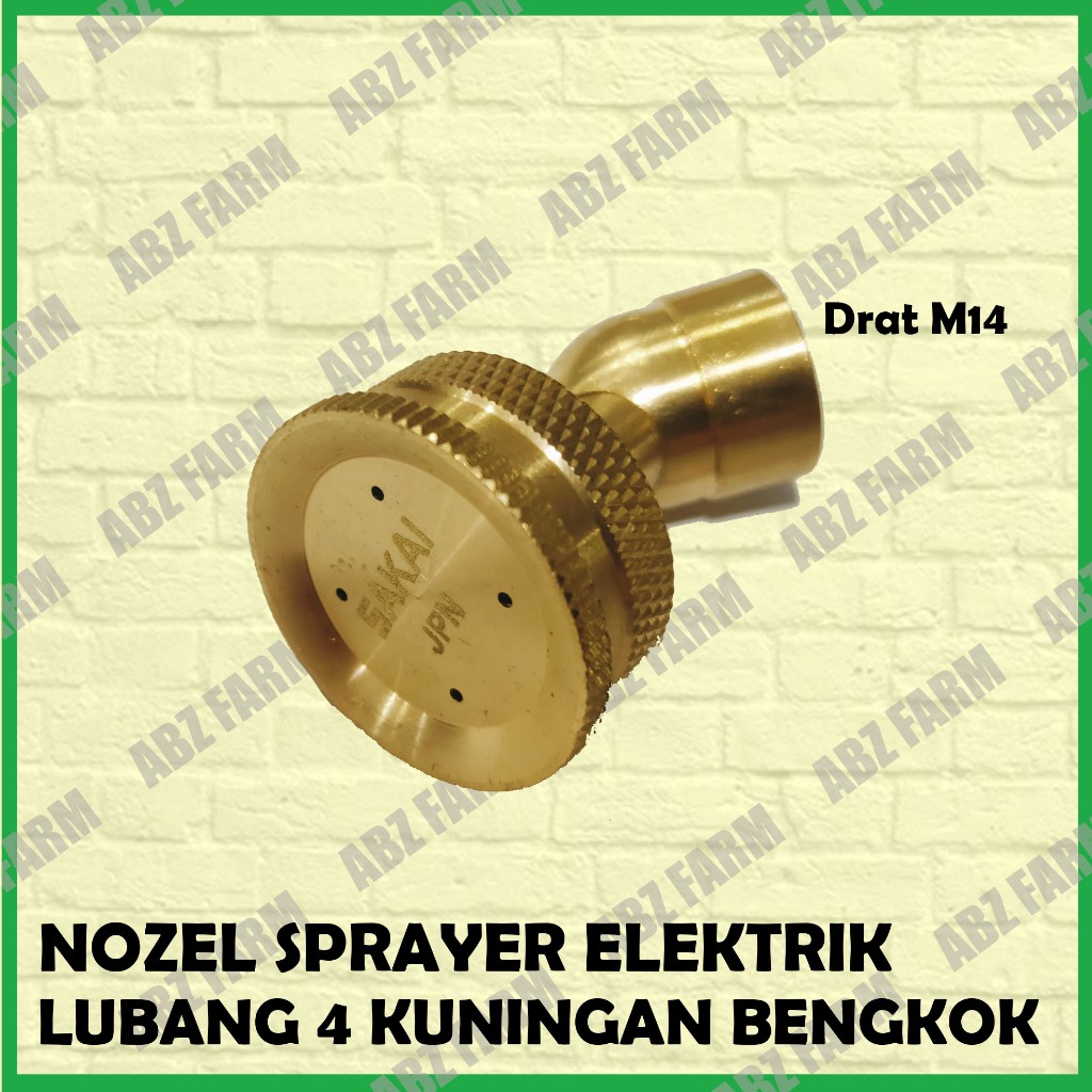 Jual Nozel Spuyer Sprayer Tangki Elektrik Lubang 4 Kuningan Bengkok ...