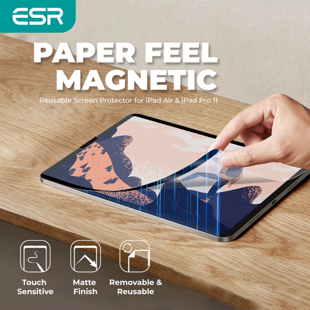 Magnetic Matte Film Screen Protector for iPad, Removable and Washable，ipad  10.2 inches/[2019/2020/2021/2022]