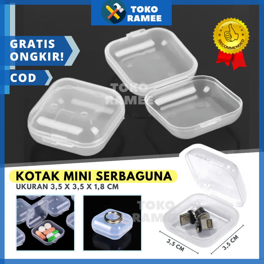 Jual Kotak Mini / Kecil Plastik Serbaguna | Wadah Tempat Perhiasan ...