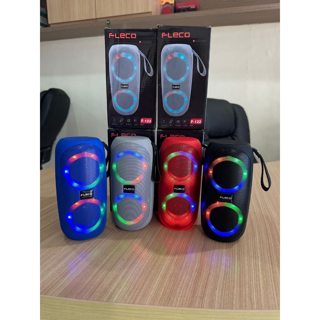 Jual Speaker Bluetooth Fleco F Spiker Portable Super Bass Led Rgb