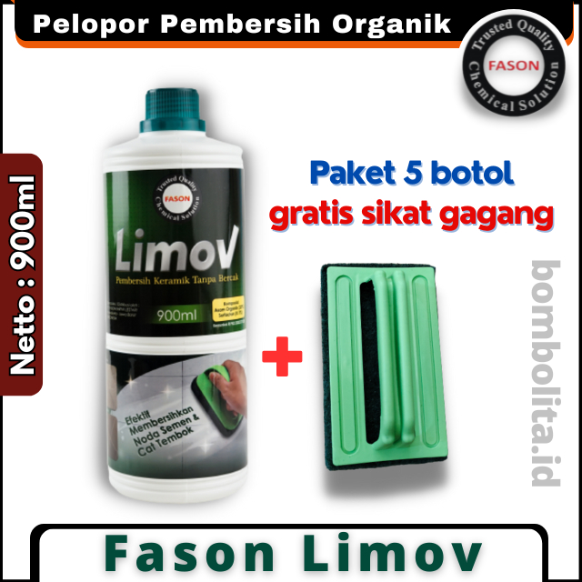 Jual Pembersih Keramik Noda Semen Fason Limov Ml Paket Botol Shopee Indonesia