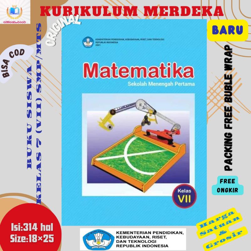 Jual Buku Siswa Matematika Kelas 7 SMP MTs Kurikulum Merdeka Kurikulum ...