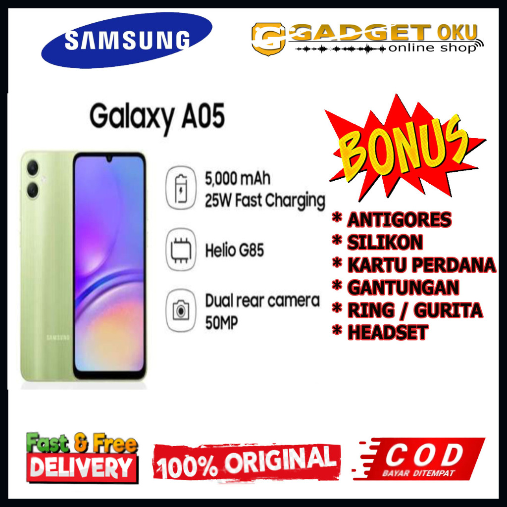 Jual SAMSUNG GALAXY A05 RAM 4/64GB /NRAM 4/128GB /RAM 6/128GB GARANSI ...