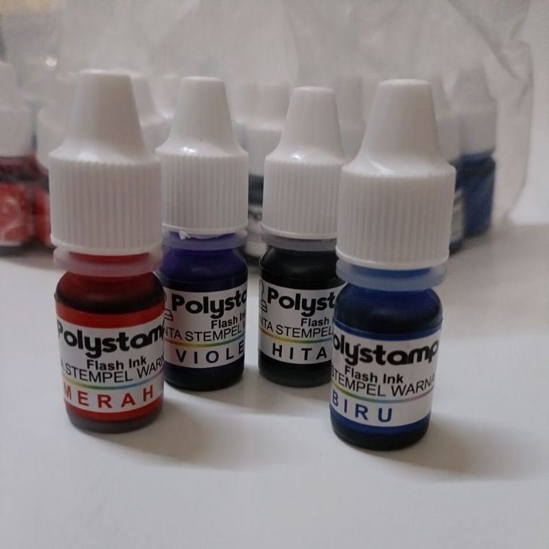 Jual Tinta stempel warna flash ink/ tinta flash stamp otomatis ( 1 pcs ...