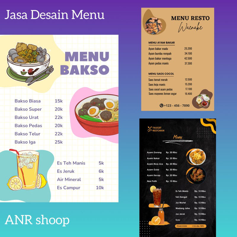 Jual Jasa Desain Menu | Shopee Indonesia