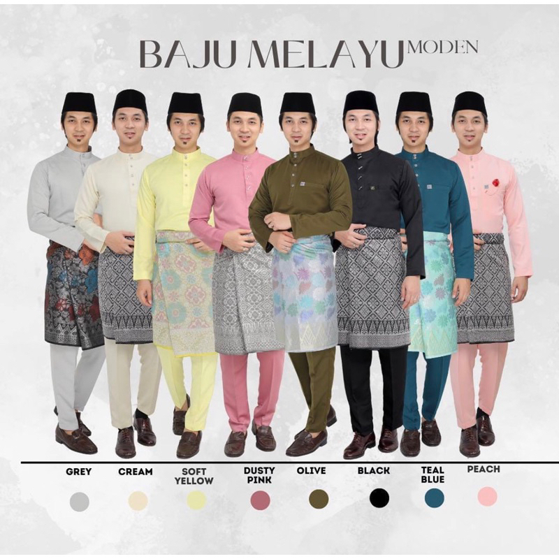 Jual BIG SALEEE!!! Firash Set Baju Celana Teluk Belanga Cekak Musang ...