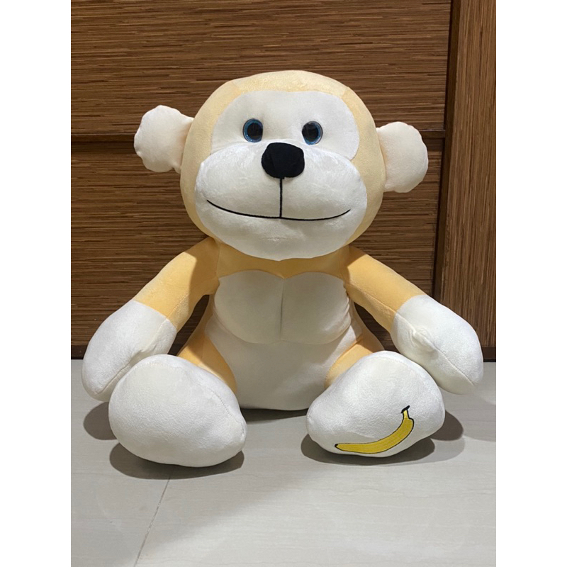 Jual Boneka Doll Monkey Monyet Kuning Pisang Lucu Lembut TIMEZONE SNI