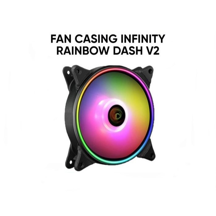 Jual INFINITY Fan Case 12cm RGB F121, Rainbow dash, Twilight Sparkle ...