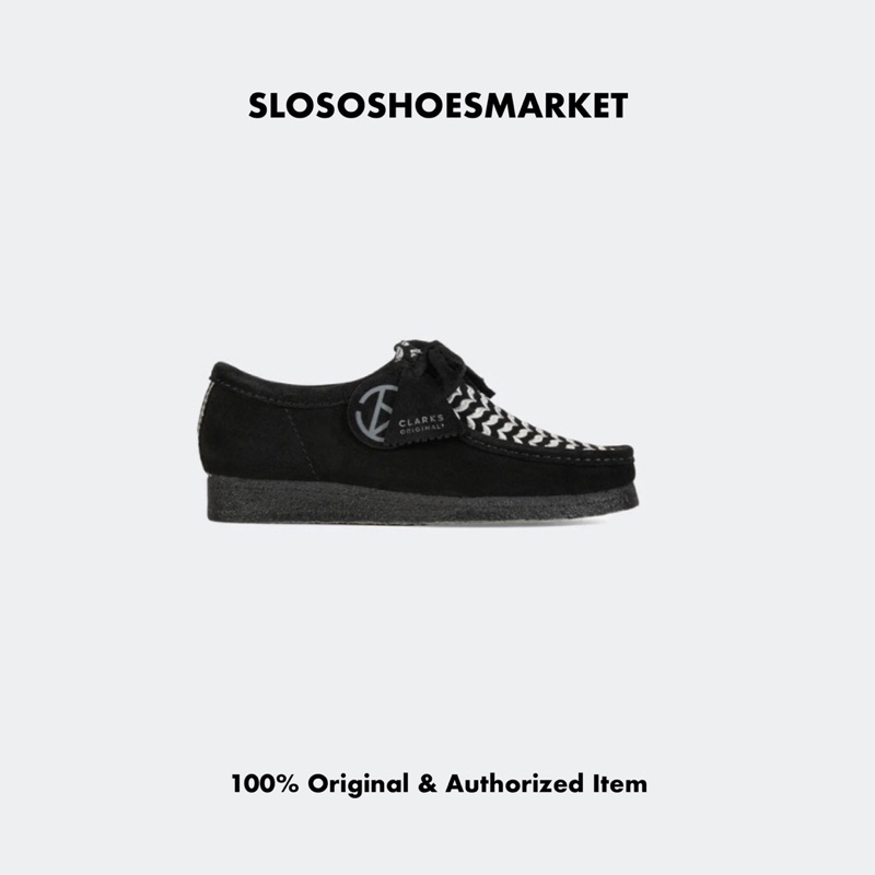 美品 CLARKS×SLAM JAM 投げ掛ける WALLABEE ブラック 28.0cm