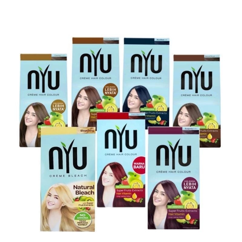 Jual NYU Cream Hair Colour Semir Rambut 30ml | Shopee Indonesia