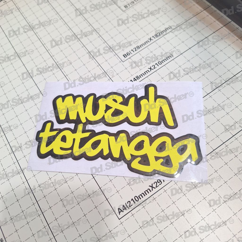 Jual Sticker Musuh Tetangga Rx King (jok belakang) | Cutting Sticker ...