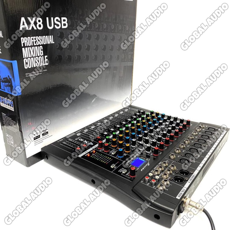 Jual Mixer Audio Alesis AX8N Bluetooth Original 8 Channel Mixer Alesis ...