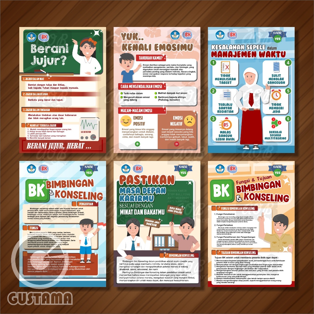 Jual Poster Bimbingan Konseling Model 2, Poster Ruang BK, Poster Hiasan ...