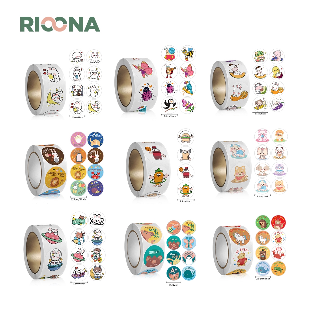 Jual 500 pcs Stiker Label Ulang Tahun Stiker Label Reward Stiker Label ...