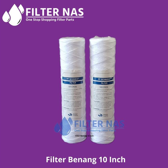 Jual Cartridge Filter Benang String Wound Ukuran Inch Shopee Indonesia