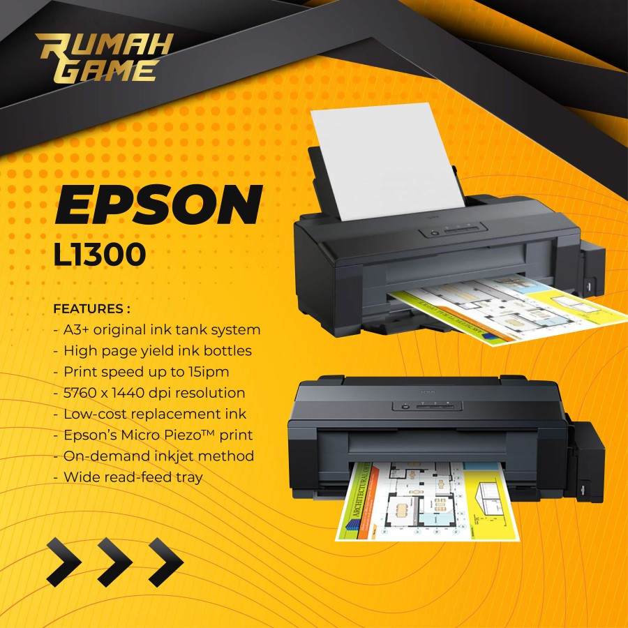 Jual Printer Epson L1300 Printer A3 Epson Print A3+ L1300 GARANSI RESMI ...