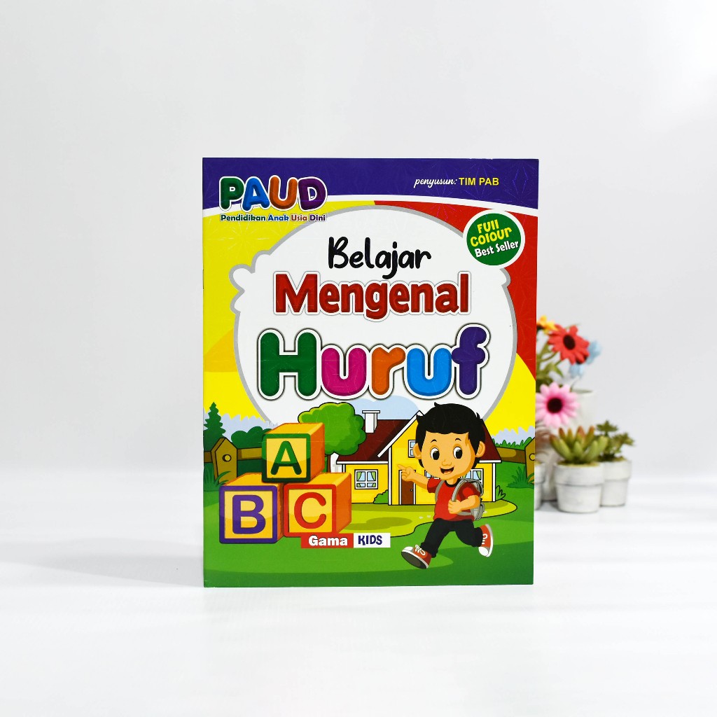 Jual Buku Belajar Mengenal Huruf Untuk PAUD TK SD Full Colour Bergambar ...