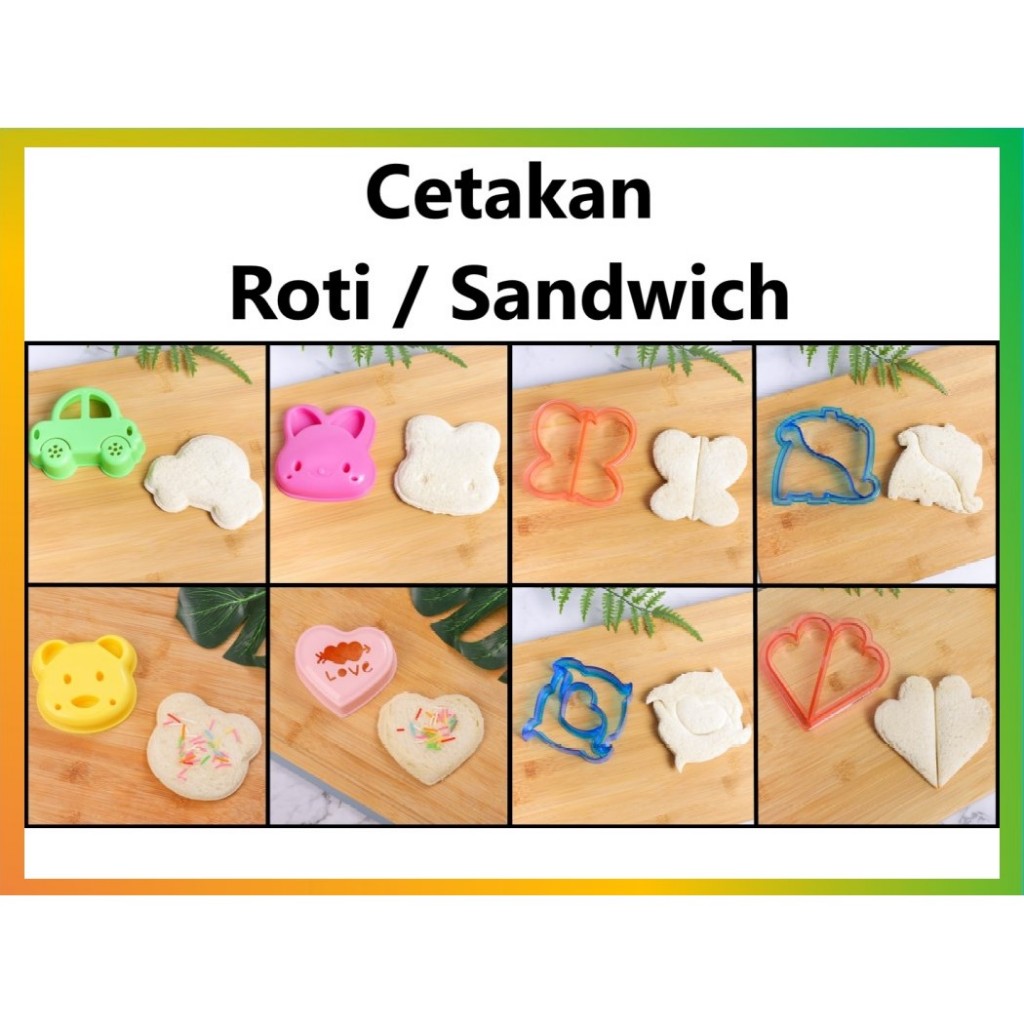 Jual Cetakan Roti Tawar Sandwich Bento Bekal Anak | Shopee Indonesia